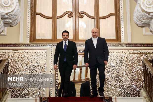 دیدار رئیس مجلس ملی ارمنستان با دکتر محمدباقر قالیباف