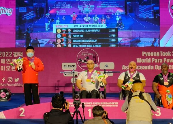 Iranian parapowerlifter wins gold at Asia Oceania Open C'ship