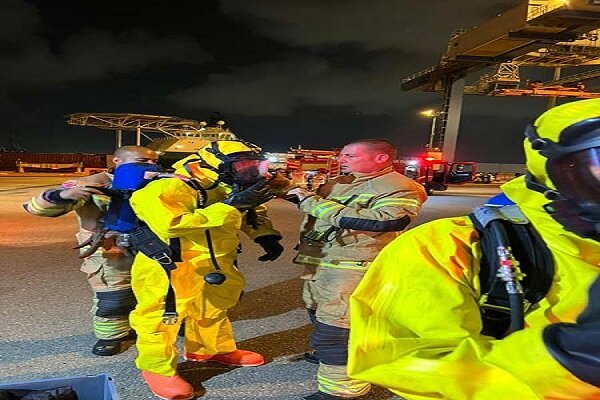 Massive fire breaks out at logistics complex in Haifa Massive fire breaks out at logistics complex in Haifa