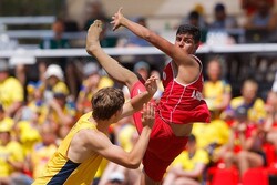 Iran beats France at IHF Youth Beach Handball World C'ships