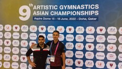 «احمد کهنی» به مدال نقره ژیمناستیک آسیا رسید