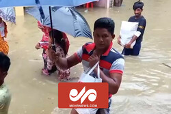 بنگلہ دیش میں شدید سیلاب کی تصاویر