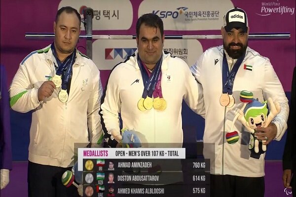 Aminzadeh wins golds at 2022 Asia Oceania Open Championships