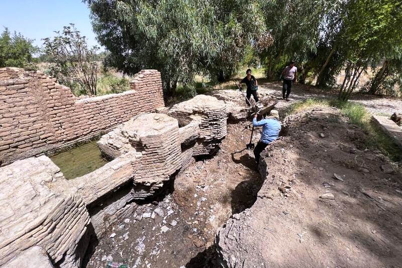 آغاز عملیات احیای قنات تاریخی «باغ گودول» در دزفول