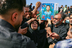 مراسم تشییع پیکر شهید مدافع امنیت در یزد