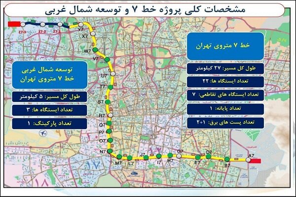 آغاز عملیات اجرایی پروژه توسعه غربی خط ۷ مترو از مهر ماه