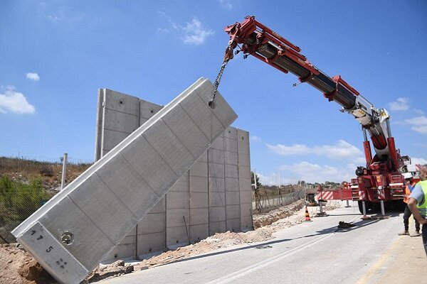 ساخت دیوار حائل جدید در شمال کرانه باختری آغاز شد