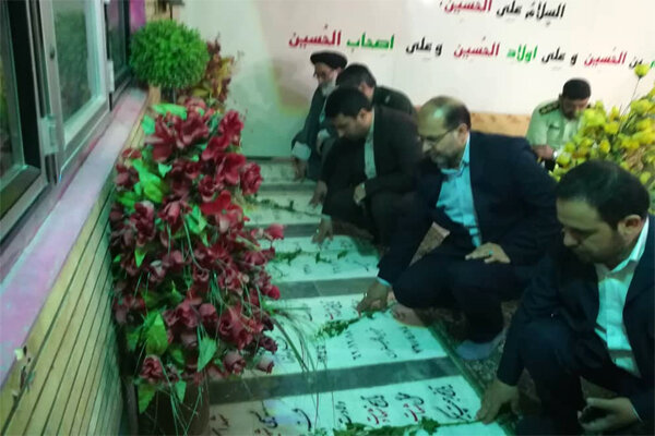 مزار شهدای ورامین گلباران شد مزار شهدای ورامین گلباران شد