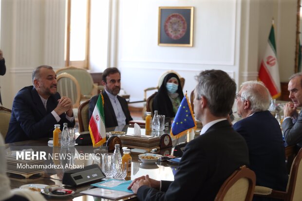 Amir-Abdollahian meeting with EU chief Borrell
