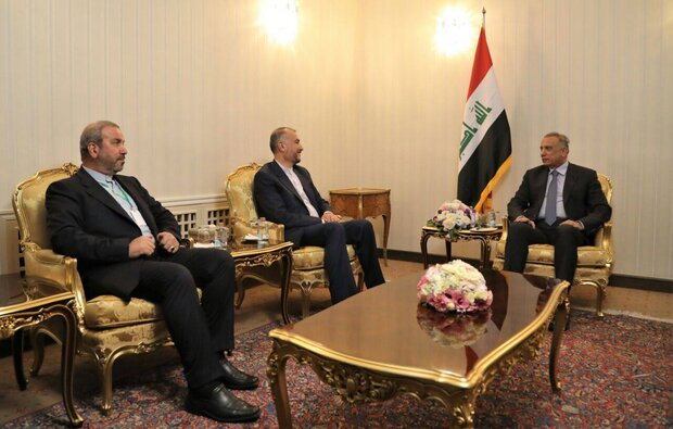 عبداللهيان يبحث مع رئيس الوزراء العراقي التعاون الثنائي بين البلدين