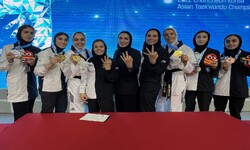 Iran finishes third in Asian taekwondo c'ships