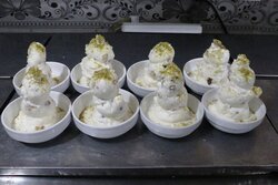 Sheer Yakh or Kulfi 'Afghan traditional ice cream'