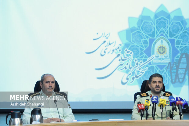 نشست خبری سردار مهدی حاجیان سخنگوی فرماندهی کل انتظامی جمهوری اسلامی ایران صبح امروز برگزار شد