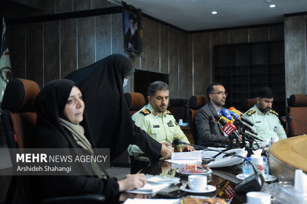 نشست خبری سردار مهدی حاجیان سخنگوی فرماندهی کل انتظامی جمهوری اسلامی ایران صبح امروز برگزار شد