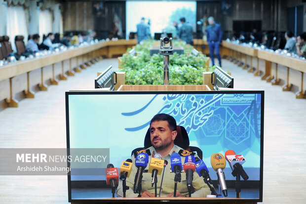 نشست خبری سردار مهدی حاجیان سخنگوی فرماندهی کل انتظامی جمهوری اسلامی ایران صبح امروز برگزار شد