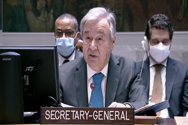 UN chief stresses removing unilateral US sanctions agst. Iran