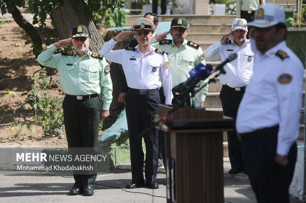 سردار حسین رحیمی رئیس پلیس پایتخت در اولین مرحله طرح انضباط و ایمنی ترافیک حضور دارد