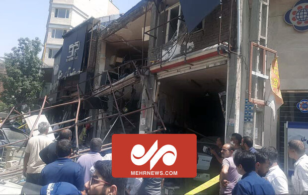 انفجار ۴ مغازه در قیطریه تهران