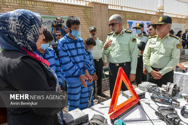 کشفیات نیروی انتظامی استان فارس در مقابله با باندهای خلافکار