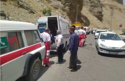 تصادف در جاده چالوس یک کشته و ۸ مصدوم برجا گذاشت