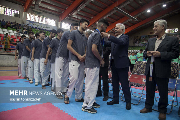 اختتاميه بيست و چهارمین دوره رقابتهاي ليگ تکواندو نوجوانان