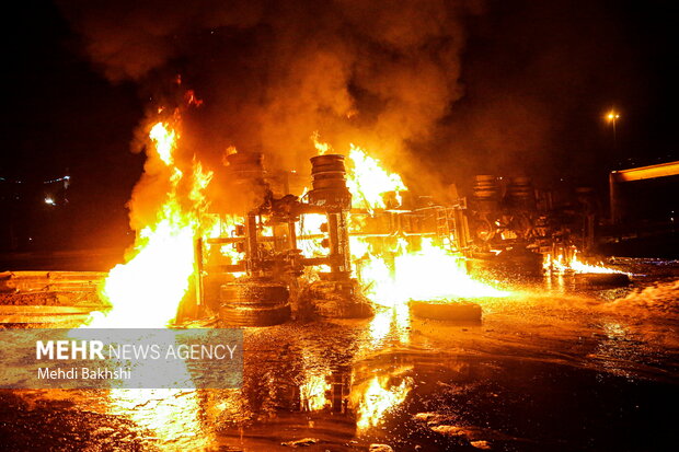 آتش‌سوزی مرکز آموزشی فنی و حرفه‌ای در کرج