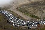 ترافیک در محور چالوس و آزادراه قزوین - کرج سنگین است