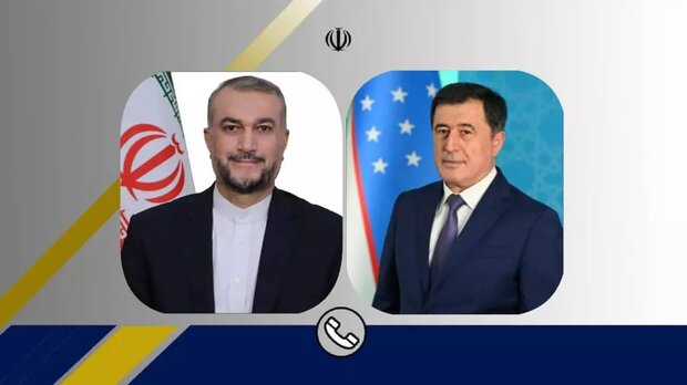 گفتگوی تلفنی وزیر امور خارجه ایران و سرپرست وزارت خارجه ازبکستان