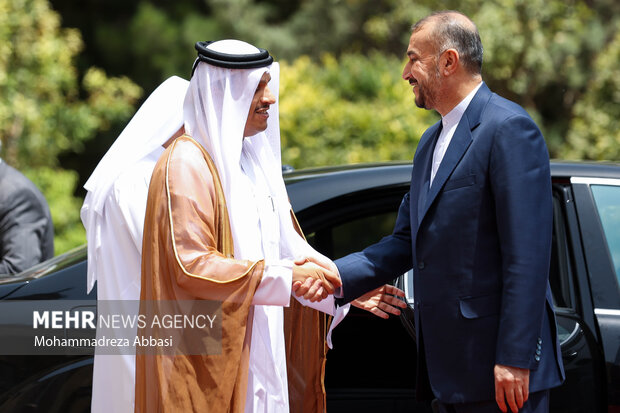 ایران اور قطر کے وزرائے خارجہ کی تہران میں ملاقات