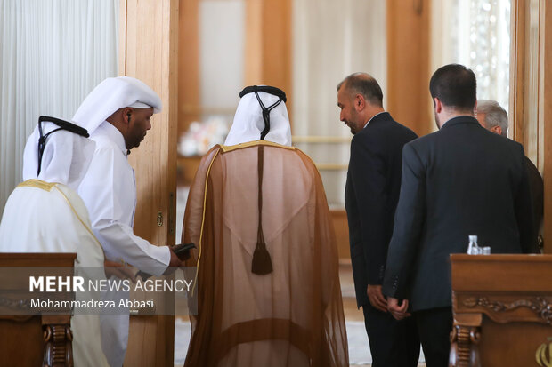 ایران اور قطر کے وزرائے خارجہ کی تہران میں ملاقات