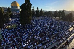 VIDEO: Palestinians perform Eid al-Adha prayers in Al-Aqsa