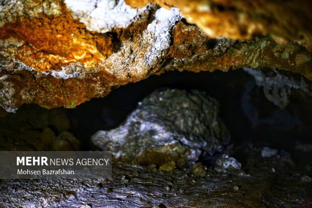 Salt cave in Iran's Eshtehard