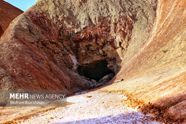 Salt cave in Iran's Eshtehard