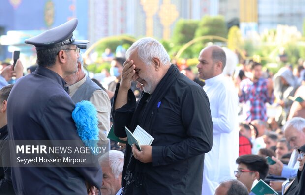 مراسم دعای عرفه در حرم مطهر رضوی