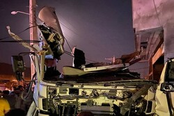 انفجار تریلر حامل مواد سوختی در مهاباد/۲نفر کشته شدند