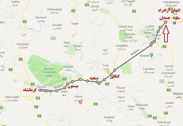 مصوبات سفر استانی دولت سیزدهم راهگشای آزادراه همدان-کرمانشاه