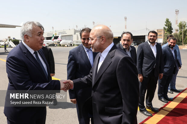 Iran Parl. Speaker arrives in Uzbekistan for bilateral talks
