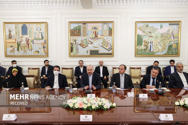 Ghalibaf's meeting with Uzbek parliaments speakers
