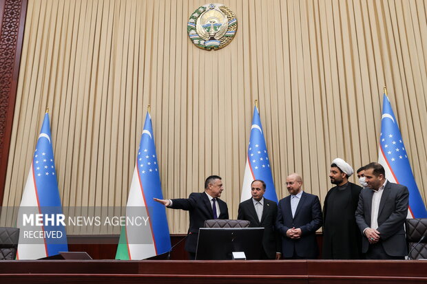 Ghalibaf's meeting with Uzbek parliaments speakers
