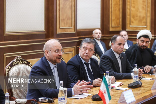 Ghalibaf's meeting with Uzbek parliaments speakers
