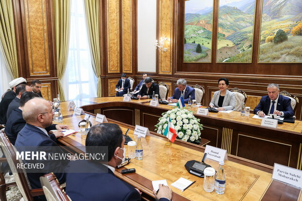 Ghalibaf's meeting with Uzbek parliaments speakers
