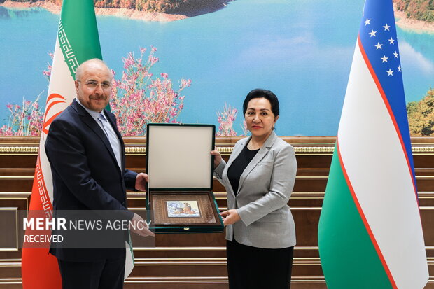 Ghalibaf's meeting with Uzbek parliaments speakers
