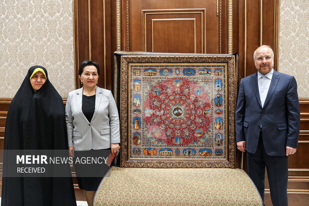 Ghalibaf's meeting with Uzbek parliaments speakers
