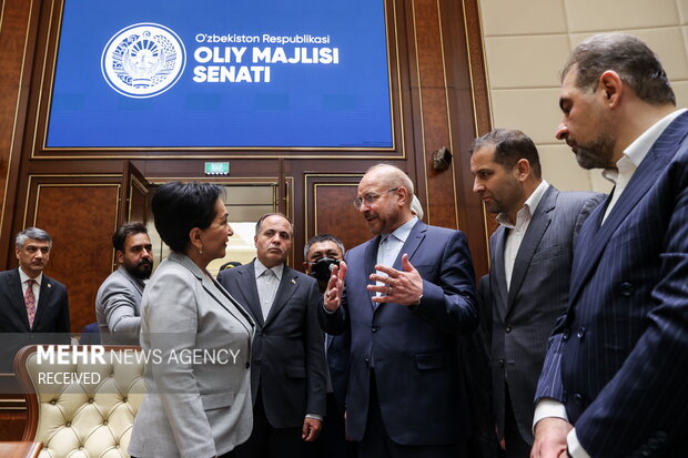 Ghalibaf's meeting with Uzbek parliaments speakers
