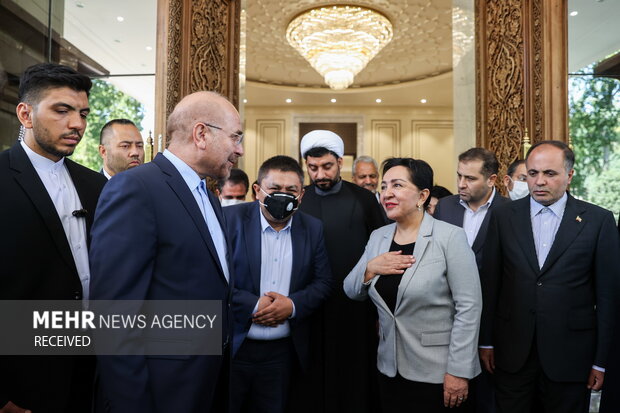 Ghalibaf's meeting with Uzbek parliaments speakers
