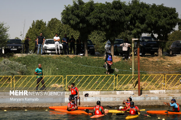 Canoe Polo Premier League in Azadi Sports Complex Lake