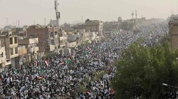 هەزاران كەس بە فەرمانی سەدر ڕوویان لە ناوچەی مەدینەسەدری بەغدا کرد