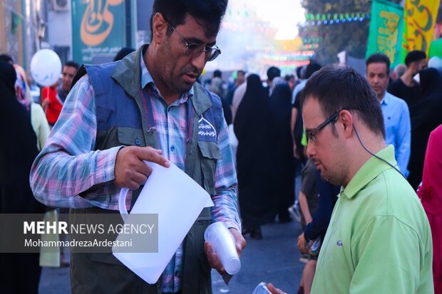 جشن خیابانی عیدغدیر در خیابان مسجدجامع ورامین