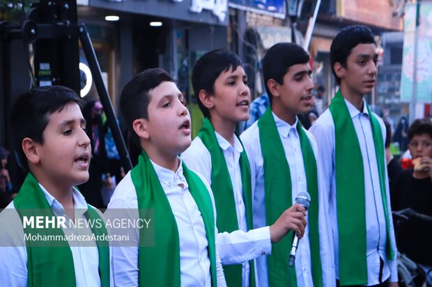 جشن خیابانی عیدغدیر در خیابان مسجدجامع ورامین