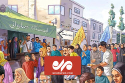 Tahran'daki Valiasr Caddesi, Gadir-i Hum merasimine hazırlanıyor